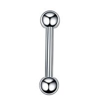 1Pc G23 Titanium Industrial Barbell Ring Tongue Nipple Bar Piercing Ear Tragus Helix Ear Piercing Body Women Jewelry 4-38mm 1.2x4x3x3mm