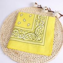 Moterų mados tuzinas Paisley Bandanas kaubojus galvos skara Cowgirl galvos juosta kaklaraištis geltona