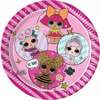 Talerzyki Papier Lol Surprise Metal, 23 Cm, 8 Szt.