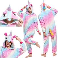 Piżama Kigurumi Onesie Jednorożec Galaxy Light Przebranie Kombinezon Roz. S