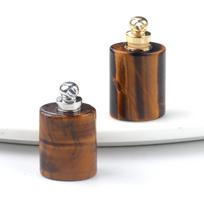 1vnt Gydomasis krištolo pakabukas Cilindrinis kvarco agatas Brangakmeniai Moteriški Vestuviniai Papuošalai Priedai Priedai Dovanos 22x18 mm 22x18mm