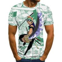 One Piece Boy Costume Anime Harajuku Tops Summer Men's T-shirt 3D Fashion T-shirt Men's Plus Size Street Clothing XL