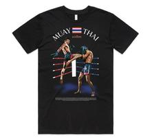 Muay Thai Vintage Style T-shirt Tee Graphic Kick Boxing Martial Arts Gift XL