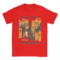 Thunderbolts marškinėliai vyrams 100% medvilnė Juokingi marškinėliai Apvalus kaklas Trumpomis rankovėmis Drabužiai Dovanojimo idėja S