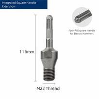 M22 Diamond Drill Bit Adapter Connectors Screw Thread Durable Drill Adapter Dry Wet Core Drill Bits Adapter Power Tool Part