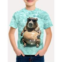 Capybara Vaikų Marškinėliai Viršutiniai Drabužiai 3D Spausdinimas Vaikų Drabužiai Berniukų Marškinėliai Trumpomis Rankovėmis Vasaros Marškinėliai Berniukui Animacinių Filmų Mergaitės Drabužiai 100
