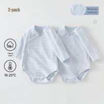 Autumn/Winter Baby 3-Piece Set: Long-Sleeve Snap Crotch Onesie, Triangle Romper, & Class A Extension Piece. 73 (14-17 lbs)