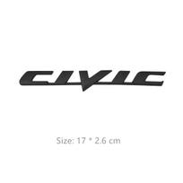 Civic Logo Car Trunk Sticker Aluminium Emblem Trim Accessories For  Fit Jazz Accord Pilot CRV Odyssey Passport City Shuttle