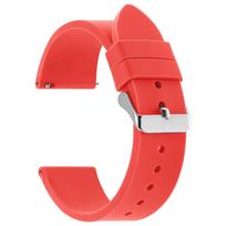 Wristband 16mm 18mm 20mm 22mm Quick Release Soft Silicone Watch Band Universal Rubber Waterproof Smartwatch Bracelet Replacement 16mm raudona