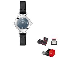 TISSOT Yiting kolekcijos kvarcinis mechanizmas 30 m atsparumas vandeniui Moteriškas laikrodis 22,58 mm Juodas ciferblatas T113.109.16.126.00 Regular Watch Box