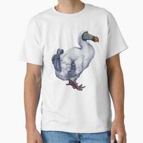 Išnykusi dodo. Dodo iliustracija. Keistas, Marškinėliai Pagaminti JAV/AUS Dydis S-2XL Unisex Marškinėliai M