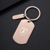 Nerūdijančio plieno automobilio LOGO emblema Raktų pakabukas Lamborghini LP570 LP610 Urus LP700 LP770 Gallardo Aventador Automobilių priedai