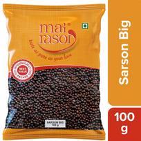 MAI RASOI Premium Black Mustard Seeds For Tempering Pickles And Traditional Recipes Kitchen Spice 100 g Pack Of 1