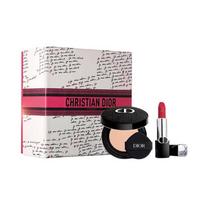DIOR Lipstick Vivid Blue Gold Makeup Cushion Makeup Set 2026 Valentine's Day Limited Edition Blue gold lipstick #720 sandalwood nude + moist satin ON mėlyna