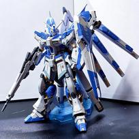 New RG 1/144 Hi-Nu Assembly Model Kit With Water Decals No Bracket Action Figures Desktop Ornament Surprise Gift Collectible Toy