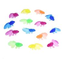 10pcs/set Children's Soft Rubber Golden Fish Bath Toys for Baby Simulation Miniature Goldfish Water Toddler Swimming Beach Gifts