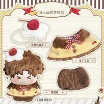10CM Cotton Doll Outfit Set Cute Pudding Style Soft Plush Clothes Fit Starfish Hammer Animal Body Doll Small Gift For Toy Lovers