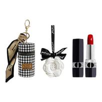 DIOR Lūpų dažai Polished 999 1,5g + Kamelijų aromaterapija + Pepito rašto lūpų dažų dėžutė mėlyna