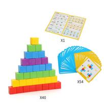3D Erdvės Mąstymo Konstruktoriai Kubas Vaivorykštės Dėliojimo Kaladėlės Žaidimas Matematika Ikimokyklinis Mokymasis Edukaciniai Žaislai Vaikams
