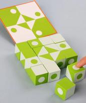 Naujas 3D Montessori geometrijos dėlionės konstravimo kaladėlės veiduką keičiančios loginio mąstymo lavinimo medinis vaikiškas ankstyvosios vaikystės žaislas