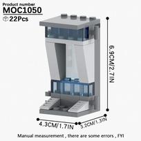 MOC Stand Movie Anime Military Action Figure Display Stands Box Blocks Compatible 75257 05007 75105 Speed Championed Bricks Toys