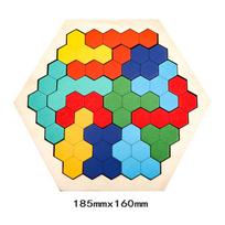 Wooden Puzzle Tangram Educational Toy Brain IQ Game Preschool Kids Math Jigsaw Montessori Learning Toy for Kids Children Gifts