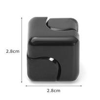 Square Magic Dice Metal Rotate Cube Fidget Spinner Anxiety Stress Relief Gifts Kids Adults Brinquedos Para Alívio Do Estresse juoda