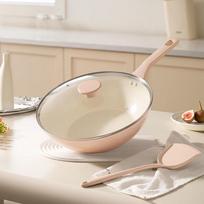 Deslon Rose Series Titanium Ceramic Non-stick Frying Pan