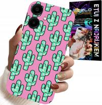 Etui Do Samsung Galaxy A06 5G - Kaktusy, Kaktus Na Różowym Tle + Folia