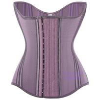 Purple Hourglass Waist Trainer: Women's Slimming Body Shaper Belt with Postpartum Support, Latex Cincher, and Fitness Tight Clothing L violetinė