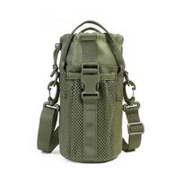 Multi-layer Gym Bottle Bag Adjustable Crossbody Sports Bag Water Bottle Sling Bag  Fitness žalia