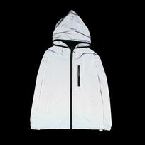 Men's Plus Size 5XL Reflective Windbreaker for Spring/Autumn M pilka spalva