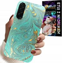 Etui Do Samsung Galaxy A56 5G - Marmurkowe Wzory + Szkło Hartowane