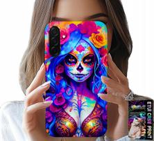 Etui Do Samsung Galaxy A36 5G - Meksykańska, Kolorowa Królowa Śmierci