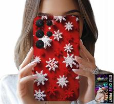 Etui Do Samsung Galaxy S22 Ultra - Płatki Śniegu, Śnieg, Gwiazdki, Święta
