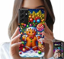 Etui Do Samsung Galaxy S21 Ultra - Piernik, Cukierkowe Wzory Święta + Folia