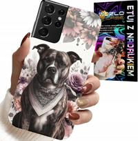 Etui Do Samsung Galaxy S21 Ultra - Pitbull Groźne Psy Futerał Plecki Case