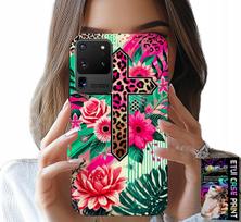 Etui Do Samsung Galaxy S20 Ultra - Krzyż, Róża Chrześcijaństwo Jezus Plecki