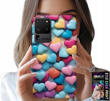 Etui Do Samsung Galaxy S20 Ultra - Kolorowe Serca Możliwość Personalizacji