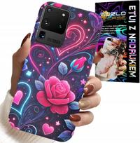 Etui Do Samsung Galaxy S20 Ultra - Serce, Róża, Nastoletnie Case + Folia