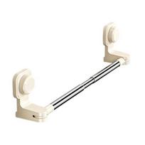 Sandal Rack Wall Mounted Shoe Organizer with Strong Suction Cup Telescopic Rod Quick Install Shelf for Bathroom Size#M balta