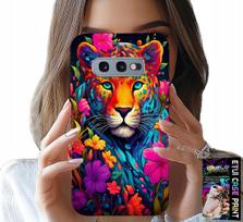 Etui Do Samsung Galaxy S10E - Kwieciste Wzory Tygrys Tygrysek + Folia