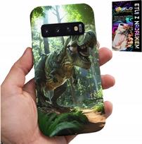 Etui Do Samsung Galaxy S10 - Dino Dinozaur Tyranozaur Case + Folia