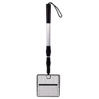 Telescopic Cat Litter Scoop & Sifting Shovel – Metal Handle for Chicken Coop, Beach, and Poop Cleaning 2-section Telescopic Handle juoda
