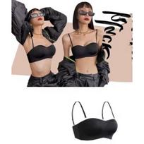 Seamless Strapless Bandeau Bra With Anti-Slip Support L gelsvai ruda