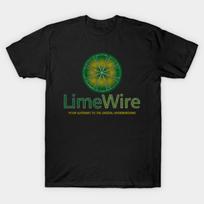 LimeWire You Gateway To Digital Underground Unisex Tees Tops Unisexs High Quality Printed Loose In Summer Casual Oneck Tshirt S įvairiaspalvis