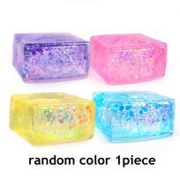 Squishy Maltose Simulated Tofu Sequin Ice Cubes Stress Relief Slow Rebound Squeeze Toys Anti Stress Sensory Fidget Toys Adults