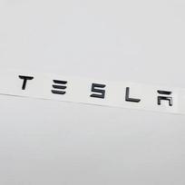ABS Car Emblem Stickers Auto Trunk Label Decoration Decals For Tesla Model 3 Model S Model X Model Y Cybertruck Roadster SpaceX