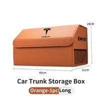 Car Valve Core Trunk Storage Box Organizer Foldable Stowing Tidying Container Bag For Tesla Model 3 Model S Model X Model Y