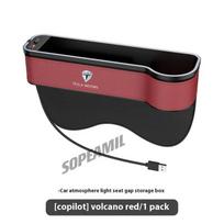 For Tesla Cybertruck Model 3 Model Y Model S Model X Roadster Car USB Colour Lamp Seat Multifunctional Storage Case Seat Gap Box